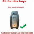 thumbnail image 2 of 4 Buttons Remote Key Fob Cover with Keychain Fit for Mitsubishi Key Shell Case Compatible with Mitsubishi Outlander Smart Key Protection Cover Key Shell Holder White, 2 of 7