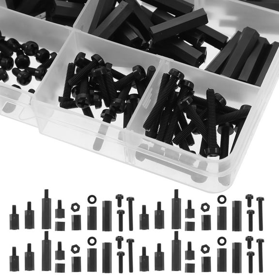 Nylon Screw Threaded Pillar Spacers Metric Bolts and Nuts Assortment Suite Bracket