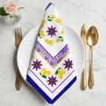 thumbnail image 2 of Blue Purple Lemons Cloth Napkins, Summer Watercolor Italian Style Flower Washable and Reusable Dinner Napkins Set of 2, Table Napkin for Kitchen Party Birthday Wedding Hotel Housewarming 20"x20", 2 of 9