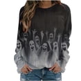 thumbnail image 2 of Halloween Sweatshirts for Women : Spooky Season Ghost Sweatershirt | Spooky Pullover, Pumpkin Outfits,Halloween Clothing, 2 of 6
