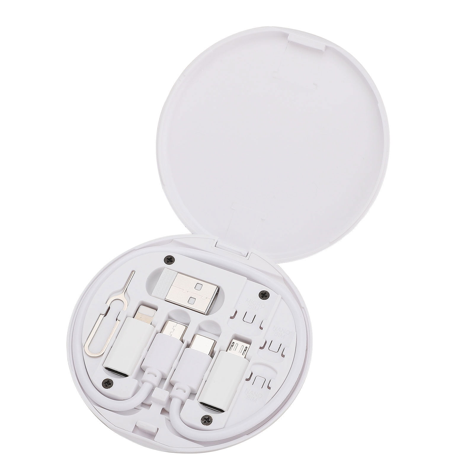 Jaspee Multifunctional Portable Digital Storage Box 6 In 1 Fast Charging Data Cable Card