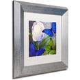 thumbnail image 2 of Trademark Fine Art "Morphos One " Canvas Art by Color Bakery White Matte, Silver Frame, 2 of 4
