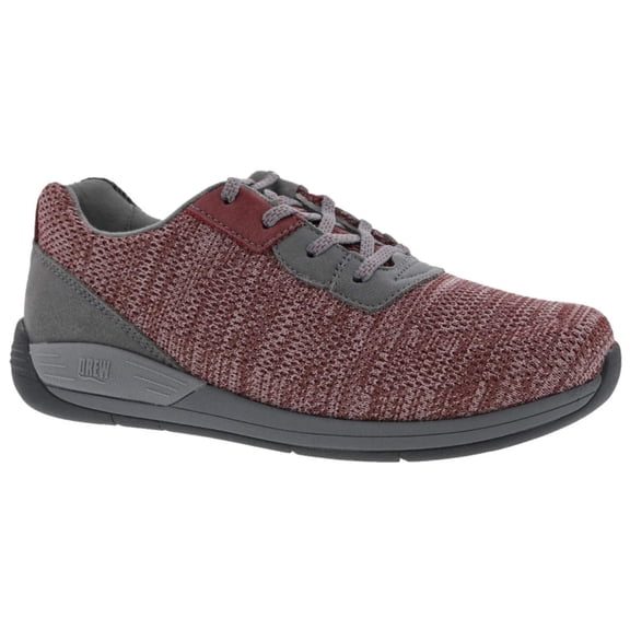 Drew Terrain Women Lace-up Walking Shoe In Wine Knit