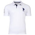 thumbnail image 1 of U.S. POLO ASSN. Polo para hombre - Kory, básico, piqué, logotipo, aplique, algodón Blanco XL (X-Large), 1 of 4