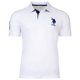 thumbnail image 1 of U.S. POLO ASSN. Polo para hombre - Kory, básico, piqué, logotipo, aplique, algodón Blanco XL (X-Large), 1 of 4