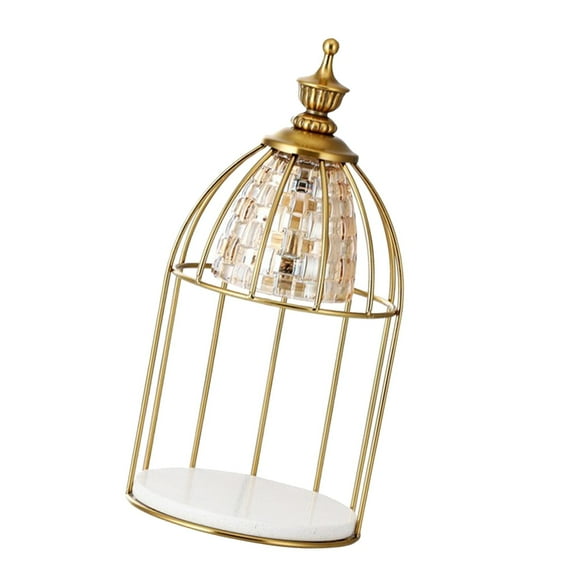 Lámpara de cristal para calentar velas y derretir velas para dormitorio Oro