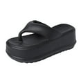 thumbnail image 3 of Chanclas De Plataforma Para Mujer Sandalias Resistentes Al Desgaste Para Niñas Para Viajes De 38 A 39 Sunnimix Chancletas, 3 of 8