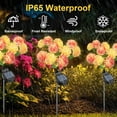 thumbnail image 5 of Ninonly 2 Pack Solar Garden Lights with 20 Hydrangea Flowers, Waterproof LED Solar Flower Lights, 5 of 8