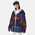 thumbnail image 5 of Daiia Indian Mandalas Dragonfly UPF 50+ Sun Protection Hoodie Jacket Lightweight Long Sleeve Sun Shirt for Women Men with Pocket Hiking Outdoor-XX-Large, 5 of 9