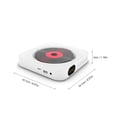 thumbnail image 2 of Portable CD Player Speaker Stereo CD Players LED Screen Wall Mountable CD Music Player With IR Remote Control FM Radio, 2 of 8