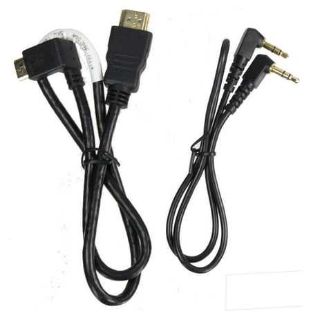 UPC: 0013964333435 | ALZO DSLR Audio and Video HDMI 2 Right Angle Short Cord Cables Kit White for Canon