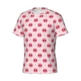 thumbnail image 3 of Yiaed Pig Noses Print Mens Short Sleeve Tight Fit T-Shirt, Crewneck Casual Tee-Large, 3 of 5