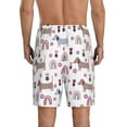 thumbnail image 3 of Kdxio Cute Dog Print Mens Sleep Shorts Bottoms Soft Comfy Pajama Wear Pants with Drawstring Pockets, 3 of 7