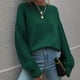 thumbnail image 1 of Puntoco suéter mujer Casual sólido tejido aguja gruesa cuerda retorcida manga larga cuello redondo suéteres blusa liquidación de Navidad Puntoco  Puntoco-5390, 1 of 7