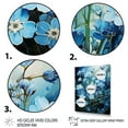 thumbnail image 3 of Designart "pasture Of Forgetmenots Flowers III" Floral & Botanical Floater Framed Wall Art Living Room, 3 of 7