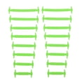 thumbnail image 1 of 16 cordones elásticos de silicona impermeables para adultos Verde, 1 of 9