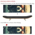 thumbnail image 2 of Bear Skateboard Stickers Pack of Two - Emery Surface, PVC Back Material, 8.8x32.6in/22.4x83cm Size - Skateboard Accessories, 2 of 5