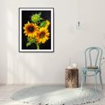 thumbnail image 3 of Cuadros Decorativos Kit de pintura de diamante 5D girasol taladro redondo completo DIY arte de la pared manualidades mosaico Tmvgtek embutido en tela, 3 of 9