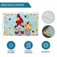 thumbnail image 6 of Aqua Gnomes Daisy Placemats Set of 4, Pastoral Country Garden Floral Placemats for Dining Table, Place Mats for Kitchen Tabletop, Waterproof Wipeable Dining Table Mats Set, 6 of 9