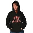 thumbnail image 3 of I Love Halloween Spooky Macabre Hoodie Sweatshirt Women Men Brisco Brands S, 3 of 6