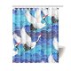 thumbnail image 1 of Cortina de ducha Impermeable ABPHQTO Aves Grullas Garzas 160x180 cm, 1 of 2