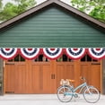 thumbnail image 6 of Huarong  4th of July Semicircle Bunting Flag Classic Blue Red Decorative Flag for Garden Porch Office and Lawn  60*120cm, 6 of 8