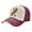 Dark Red, variant on Men Women Maryland-Flag Pattern Distressed Twill Cotton Baseball Cap Vintage Adjustable Dad Hat