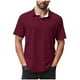 thumbnail image 2 of Blusa y camisa de manga corta con cuello vuelto para hombre, blusa de manga larga con solapa y botones estampados, blusa de poliéster para hombre, 2 of 5