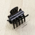 thumbnail image 2 of Raindrops 2Pcs Small Plastics Hair Claw Clip for Girls Mini Bright Black and Bright Brown 1.1In Styling Accessories, 2 of 8