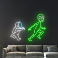 thumbnail image 4 of Handmadetneonsign Astronaut Chasing Alien Neon Sign, UFO Astronaut Alien Led Sign, Alien Astronaut, 4 of 5