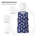 thumbnail image 3 of Naloa crystal Skull Basketball Jersey Reversible Men's Mesh Athletic Sports Shirts Training Practice S-4XLLarge, 3 of 6