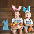thumbnail image 3 of Wooden Easter Tray Decor for Spring Easter Farmhouse Tray Decor Tulip Rabbit Easter Table Decor Gifts, 3 of 6