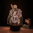thumbnail image 5 of Luz nocturna LED 3D Berserks Guts que cambia de color para niños, 5 of 5
