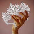 thumbnail image 4 of Queen Crystal Tiara for Women with Comb, Rhinestone Goddess Crown for Wedding Bride, Birthday, Princess Party, Prom, Pageant and Bridal Shower Hair Accessories, 4 of 7