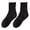 Black, variant on Unisex Cotton Crew Socks Moisture Wicking Breathable Athletic Socks Solid Color Mid Calf Socks for Sports Home Daily Activities