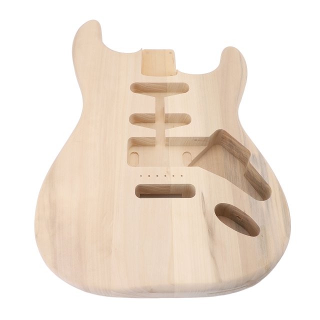 Corps de Guitare Électrique en Bois de Peuplier Non Fini Remplacement de Corps de Guitare pour Style Standard HSH Route