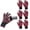 Rose, variant on 3-Pair Heat Resistant Gloves, Silicone Bump, Flexible & Breathable, Universal Fit, for Hair Styling, Unisex