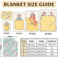 thumbnail image 3 of Kids Blanket Gifts - 50 x 40 Inches Cute Flamingo Throw Blanket for Boys, Girls - Green Soft Fuzzy Warm Blanket for Travel, Couch, 3 of 5
