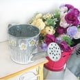 thumbnail image 3 of HOOWIFFY Multi Color Iron Vase Artistic Bucket Shape for Home Decor and Use, 3 of 6