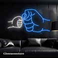 thumbnail image 2 of Glowneon First Bump Hand Father And Son Neon Sign, Gift For Dad Led, 2 of 4