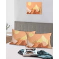 thumbnail image 4 of Mountain Line King Pillow Cases Set of 2 - Microfiber Bed Throw Pillow Covers, Boho Minimalist Landscape Art Sun Orange Decorative Lumbar Pillow Cover with Envelope Closure for Sofa/Travel 20"x36", 4 of 6