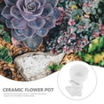 thumbnail image 3 of MasteelfCA Decorative Plants Pot Unique Ceramic Planter Pot Succulent Flowers Pot Adorn, 3 of 8