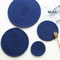 thumbnail image 5 of XKHHLH 10 Pcs Hot Pot Pads for Table Large Trivets Set, Woven Trivets for Hot Dishes - Kitchen Dish Plate Dinner Mat Modern Cotton Round Woven Trivet Placemats Pot Holders Protector for Bowls, 5 of 9