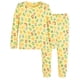 thumbnail image 1 of Pijama moimoln de algodón suave modal para bebés pequeños, amarillo 8, 1 of 5