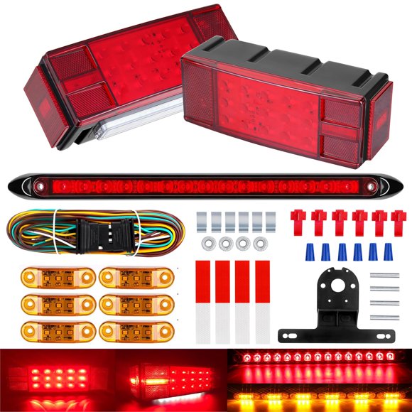 Kit de luces LED sumergibles para remolques de barcos LIMICAR 12 V IP68