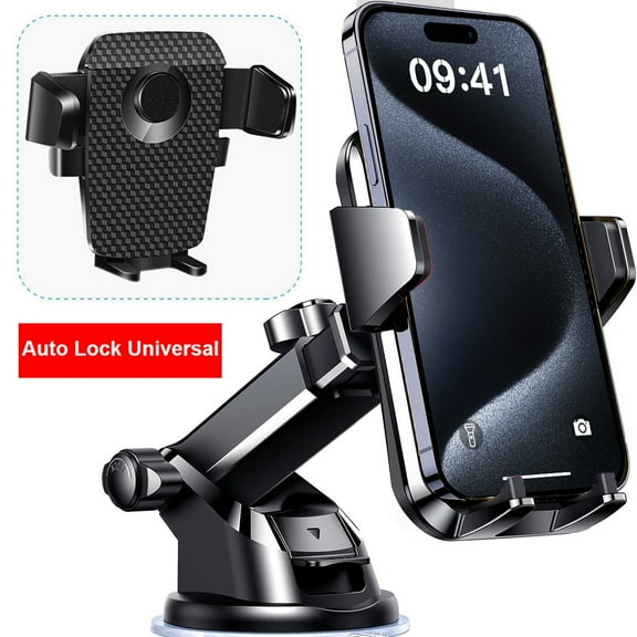 AICase Universal Cup Holder Cell Phone Mount with Flexible Arm for Mobile Devices, Black