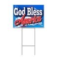 thumbnail image 1 of God Bless America (18" x 24") Yard Sign, Includes Metal Step Stake, 1 of 6