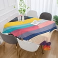 thumbnail image 2 of Yayeee Tablecloths for Rectangular Tables 60 x 108 inch Party Table Cover, Color Striped, 2 of 6