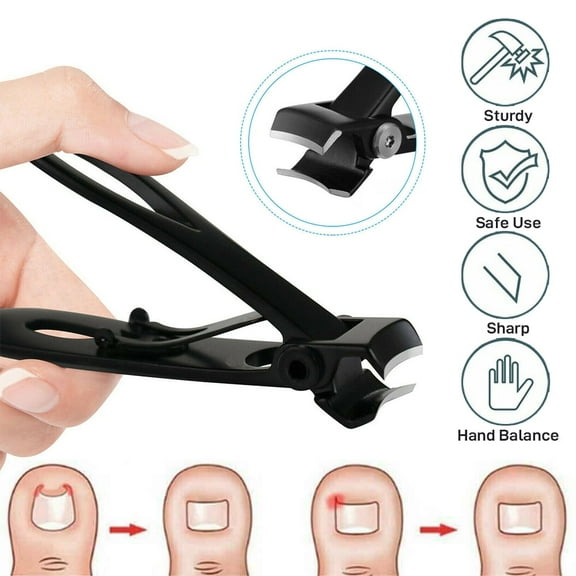 Nail Clippers for Thick Nails, Finger Nail Clippers for Ingrown Toenail Clippers for Men, Seniors, Adults.
