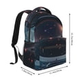 thumbnail image 2 of Disketp Astronaut Helmet Reflections Mochila Estampada para Hombre y Mujer – Mochila Ligera Clásica con Múltiples Bolsillos para Universidad, Trabajo y Viajes-One Size, 2 of 5